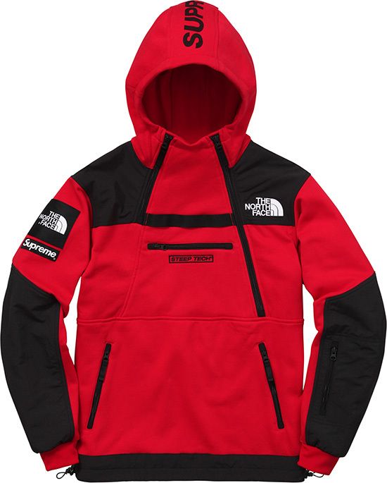 THE NORTH FACE × Supreme steep tech パーカー Supreme x The North Face Steep Tech Fleece Sweatshirt | Black