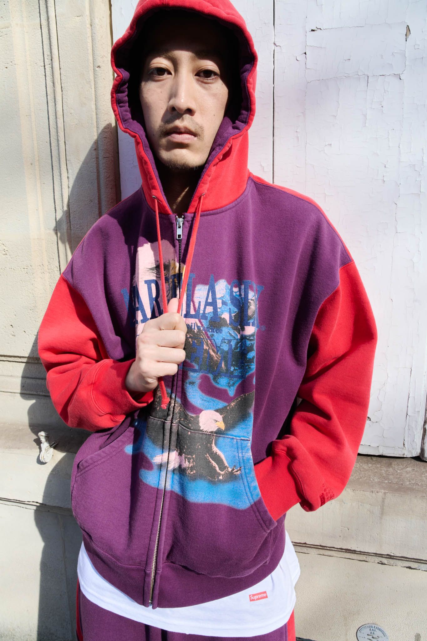 Supreme MM6 Maison Margiela Lサイズ Supreme x MM6 Maison Margiela Box Logo Zip Up Hoodie Size Large