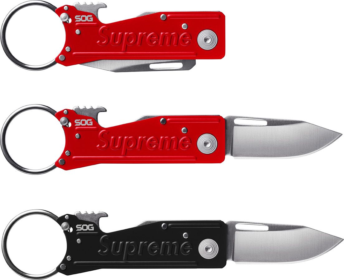 Supreme SOG Folding Knife ナイフ 赤 レッド Fall/Winter 2018 Preview – Supreme
