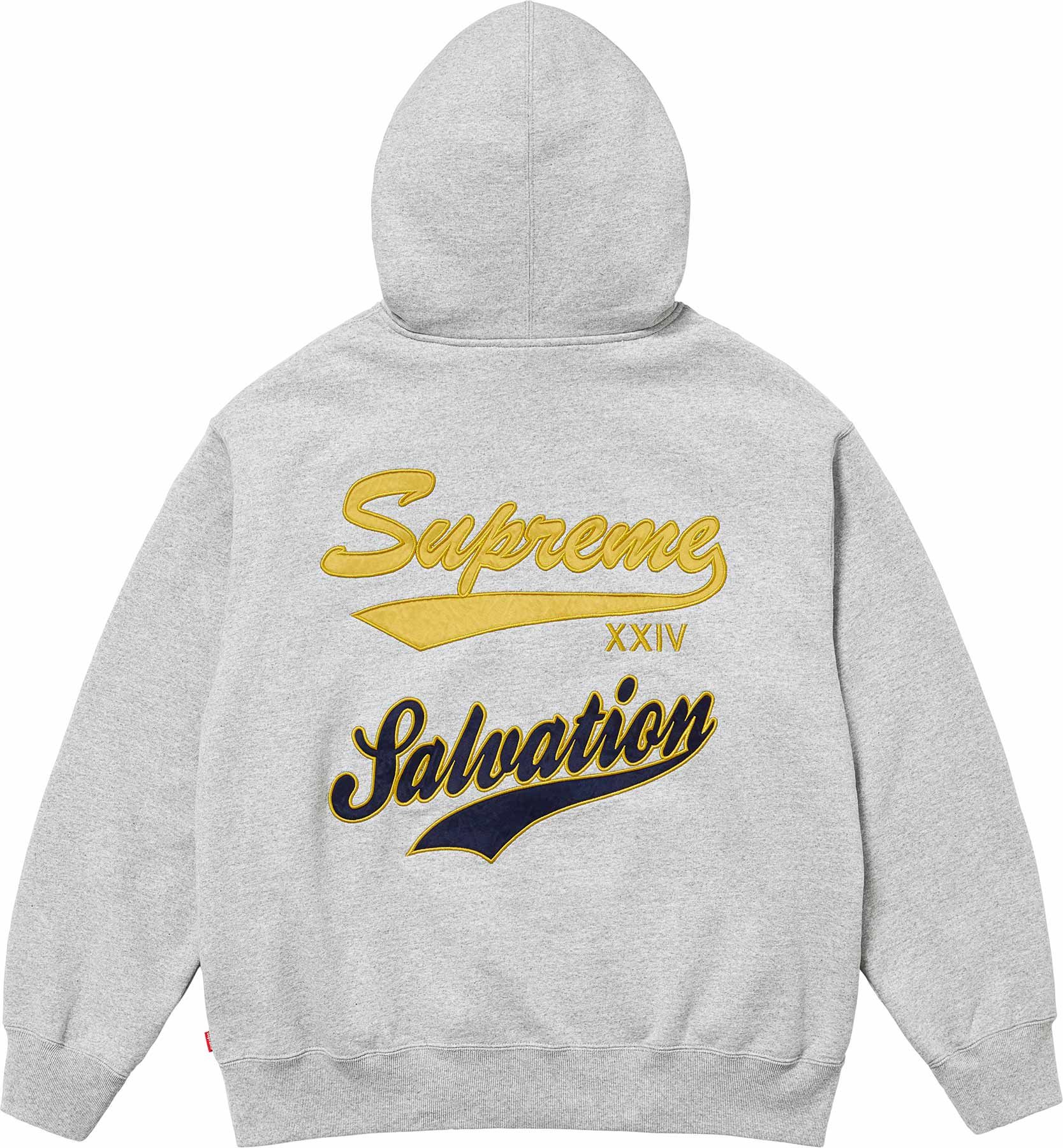 【Supreme】Collegiate Hooded Sweatshirt Supreme Collegiate Applique Zip Up Hooded Sweatshirt Black Men's
