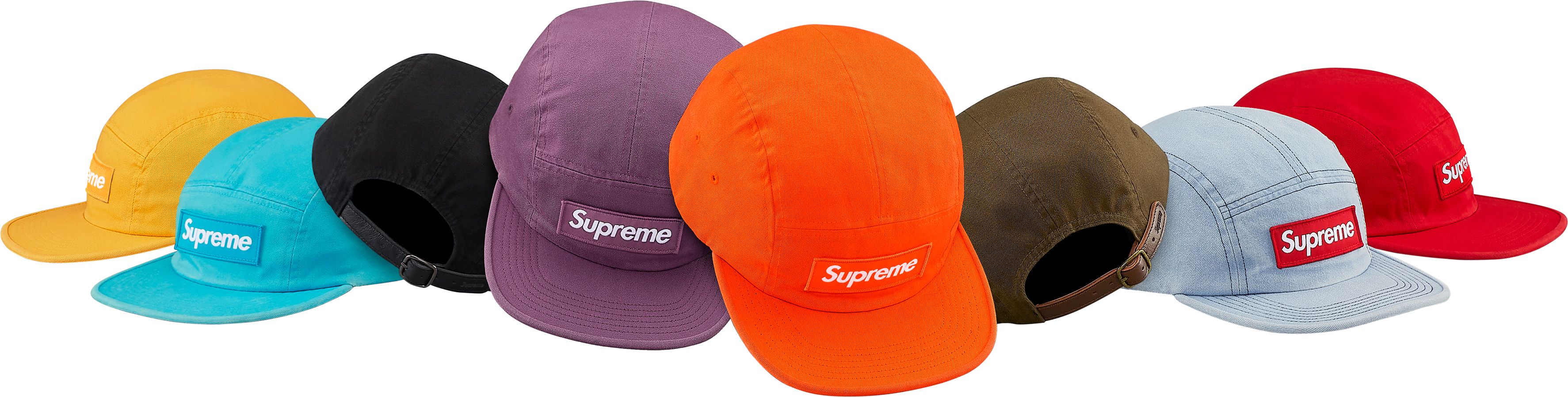 L*a様 Supreme Washed Chino Twill Camp Cap Supreme Washed Chino Twill Camp Cap Dark Purple (Fw21) Brand New