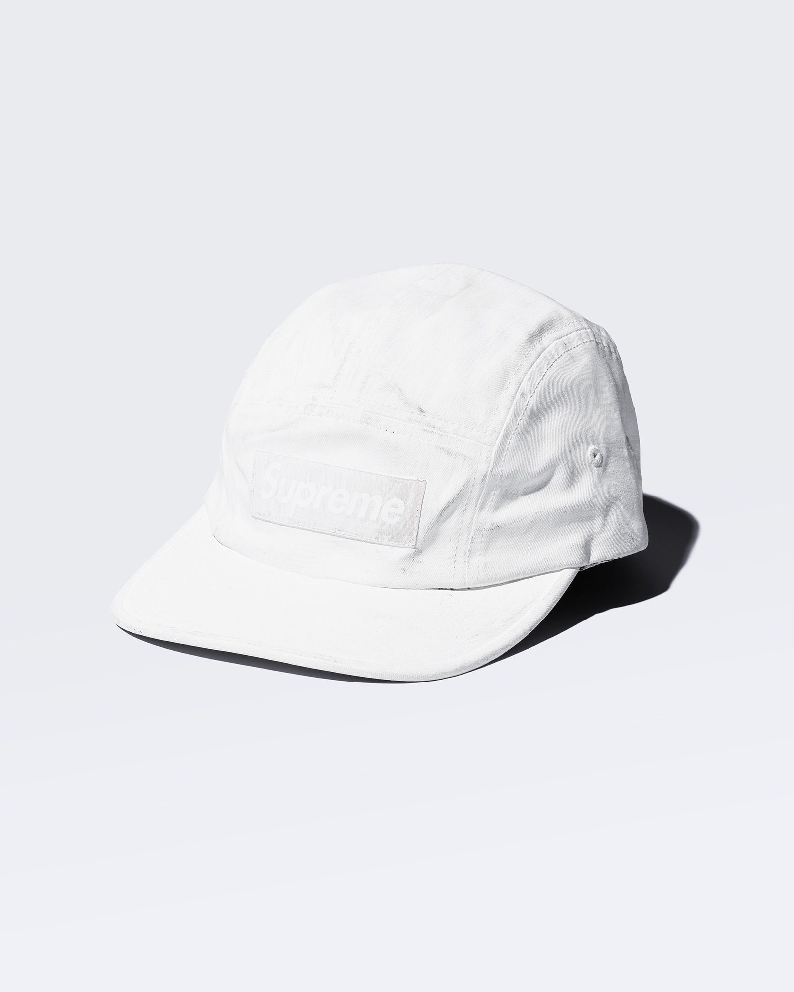 Supreme × mm6 キャップ NWT Supreme Maison Margiela MM6 Black Paint Box Logo Hat Camp Cap