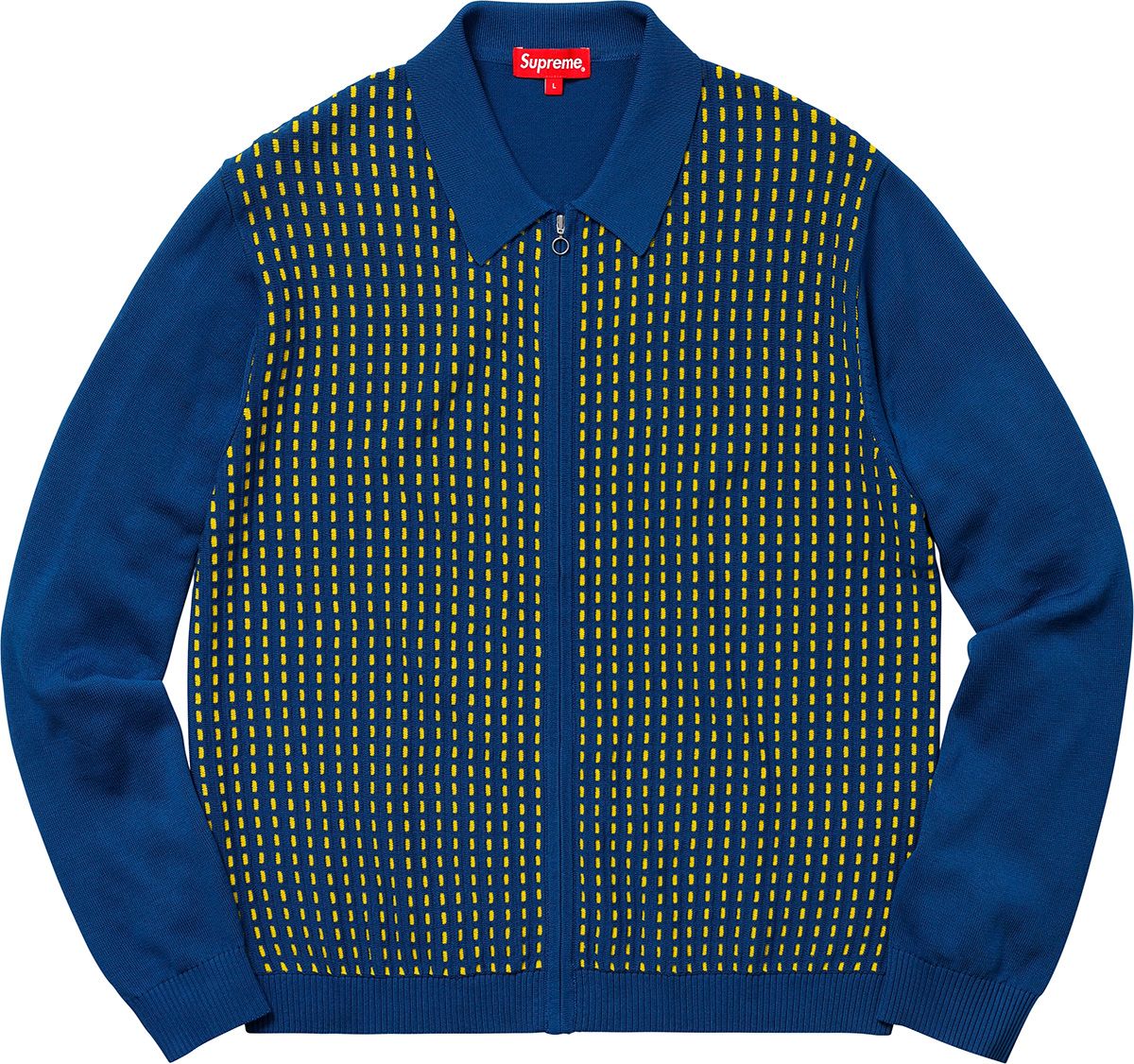 トップス Supreme dashes zip up knit polo Spring/Summer 2018 Preview – Supreme
