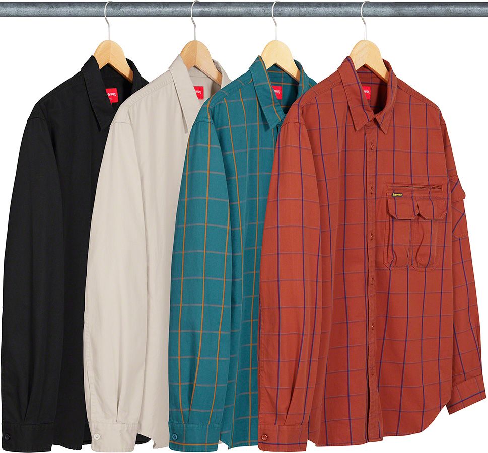 （M）Snakeskin Corduroy Zip Up Shirt Snakeskin Corduroy Zip Up Shirt - fall/winter 2020 - Supreme