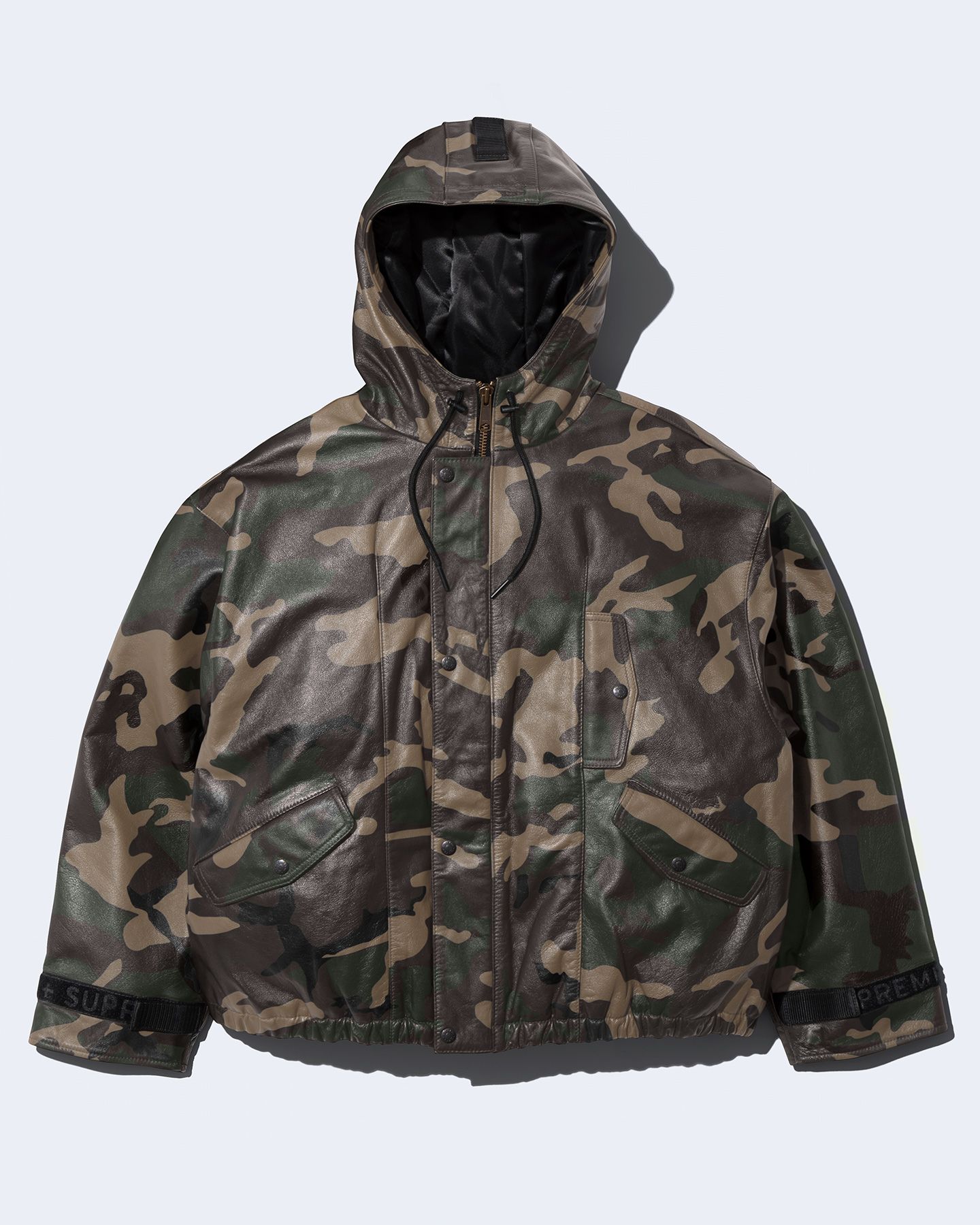 ジャケット・アウター supreme Marithe + Francois Girbaud Supreme x Marithe + Francois Girbaud Hooded Leather Flight Bomber