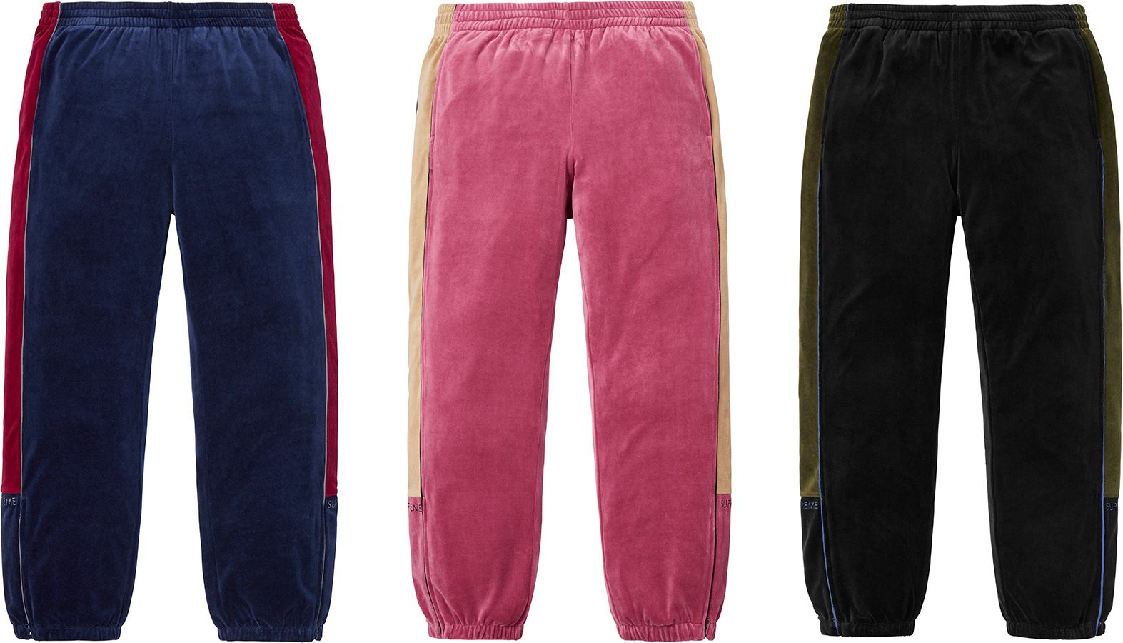 込 最安 M ピンク supreme velour track pant Fall/Winter 2018 Preview – Supreme