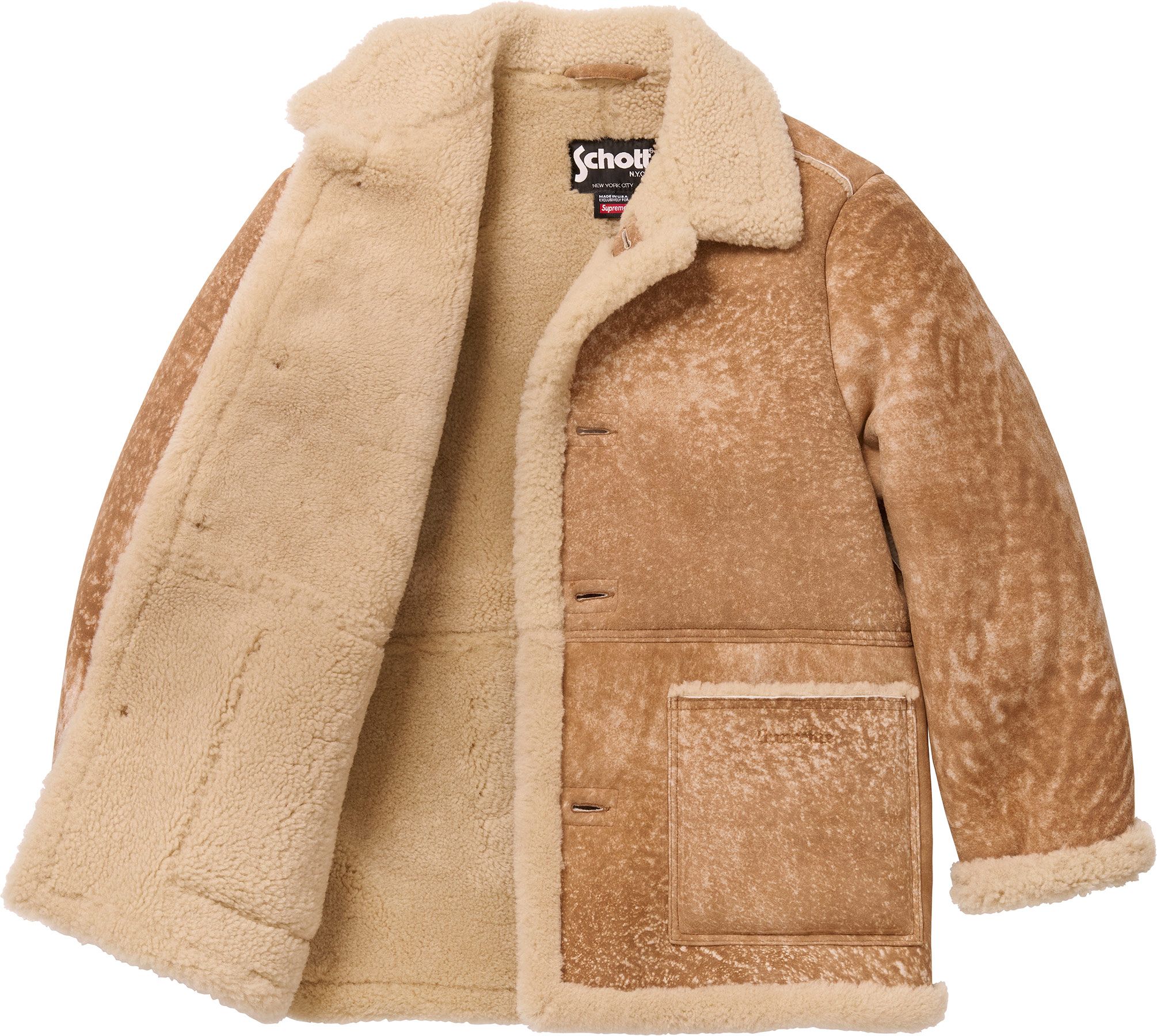 ジャケット・アウター Supreme Schott Shearling Collar Jacket Fall/Winter 2023 Preview – Supreme