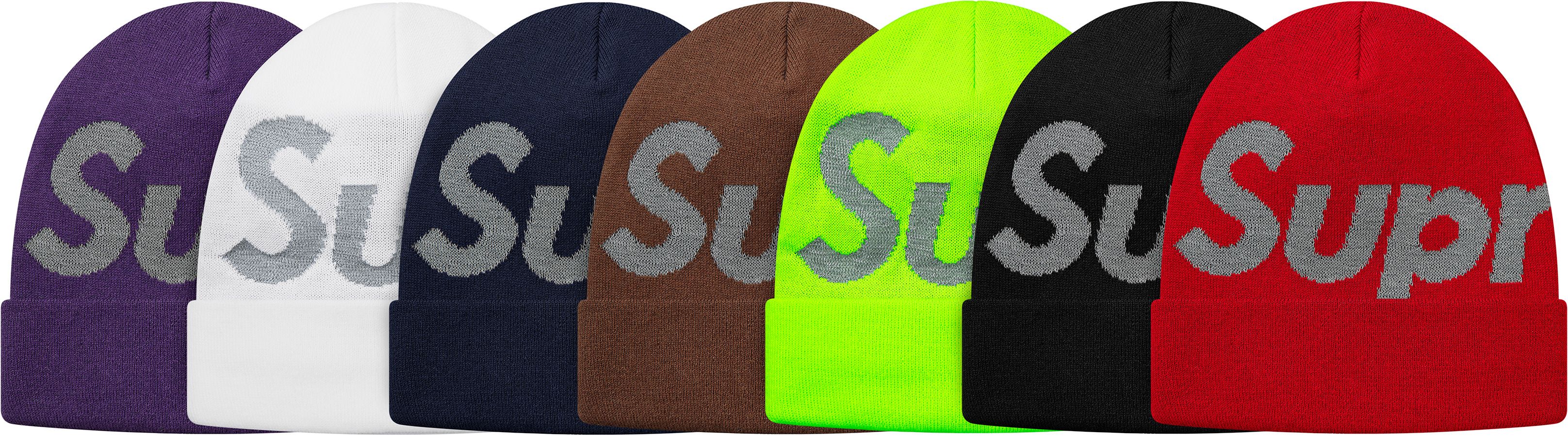 Supreme Reflective Big Logo Beanie ビーニー Fall/Winter 2018 Preview – Supreme