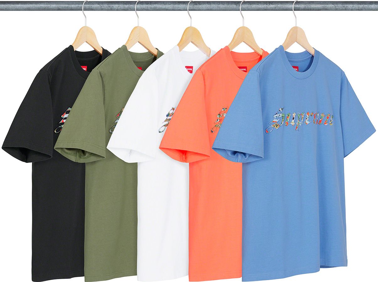 SupremeTシャツ21SS Floral Applique S/STop Spring/Summer 2021 Preview – Supreme