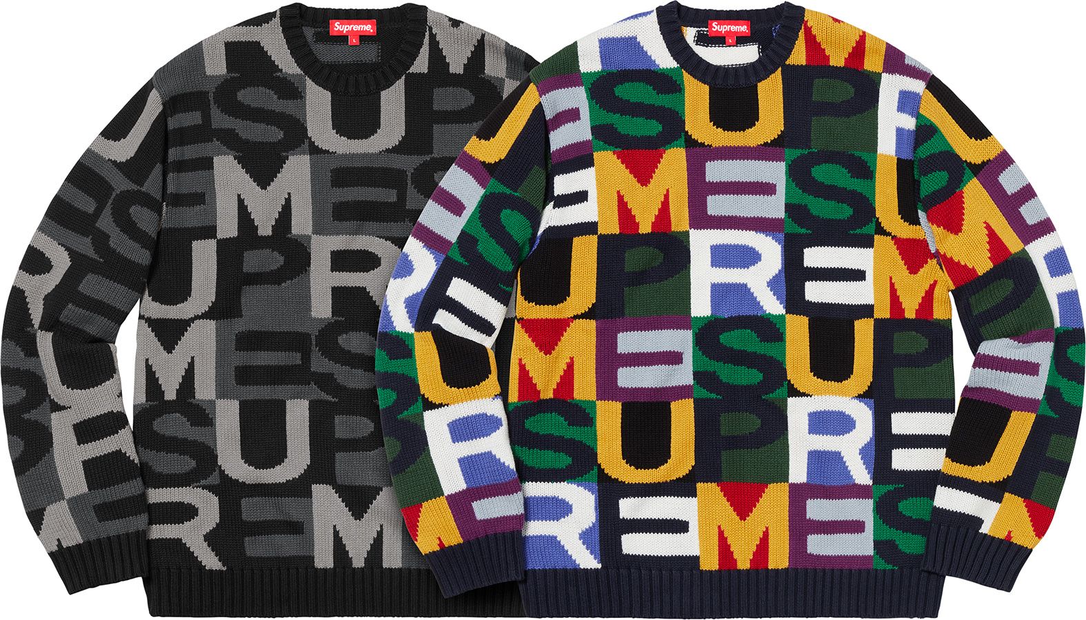 お*よ様 supreme 18fw Big Letters Sweater Fall/Winter 2018 Preview – Supreme