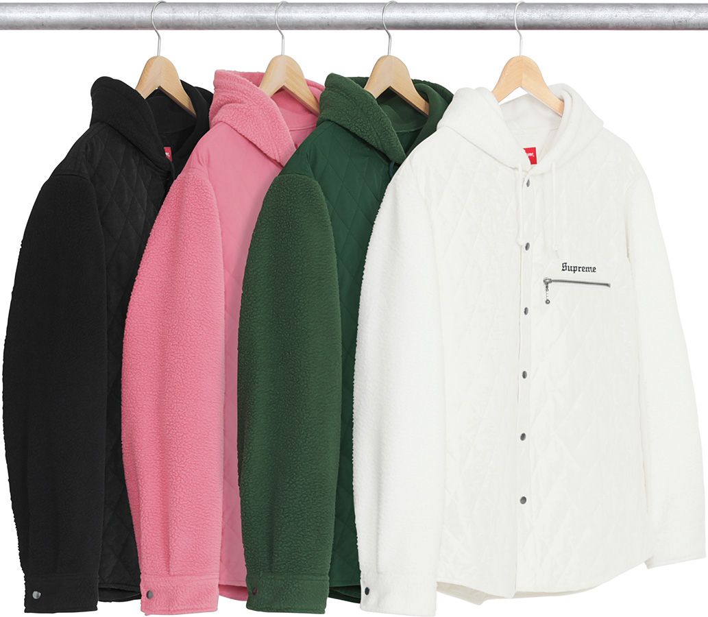トップス Supreme 2017AW Hooded Fleece Nylon Shirt Fall/Winter 2017 Preview – Supreme