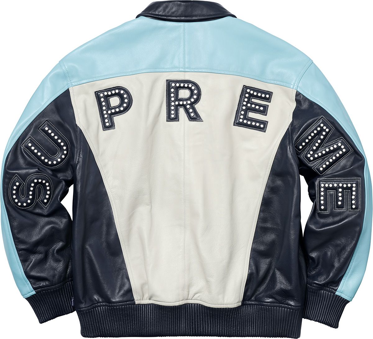 ジャケット・アウター Supreme Studded Arc Logo Leather Jacket Supreme Studded Arc Logo Leather Jacket Black Men's - SS18 - US