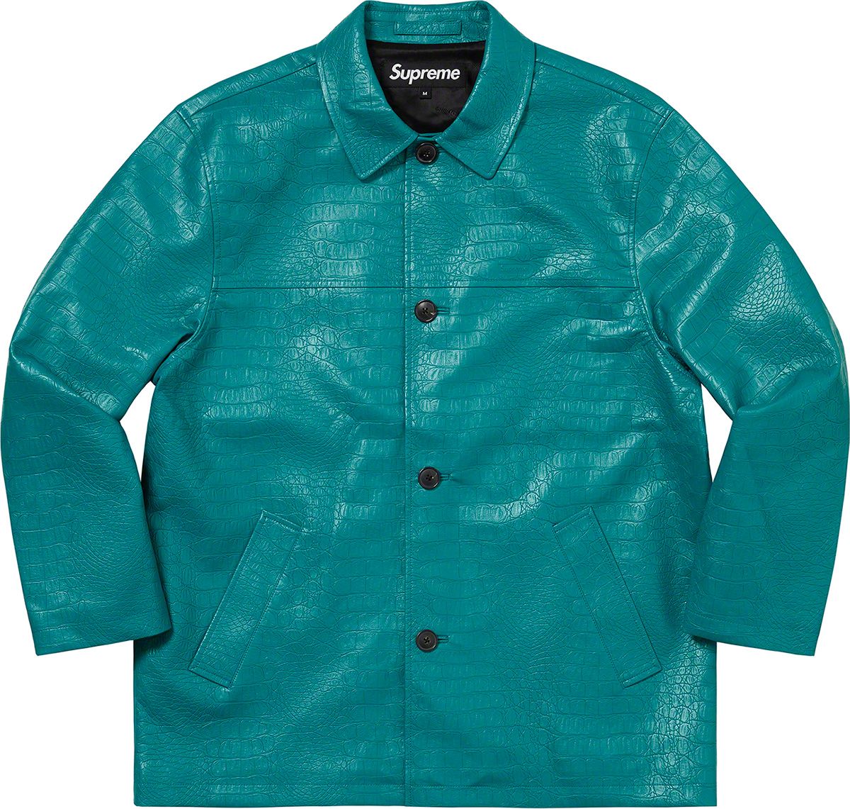 Supreme Faux Croc Car Coat S ブラック Supreme Supreme faux croc car coat ss22 | Grailed