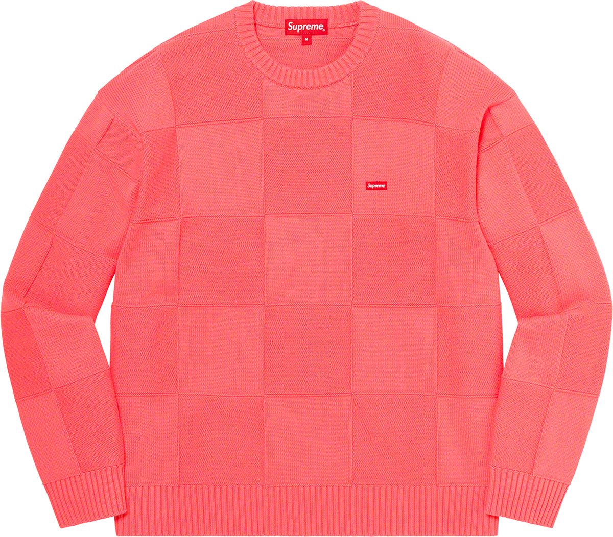 トップス Tonal Checkerboard Small Box Sweater S Spring/Summer 2021 Preview – Supreme