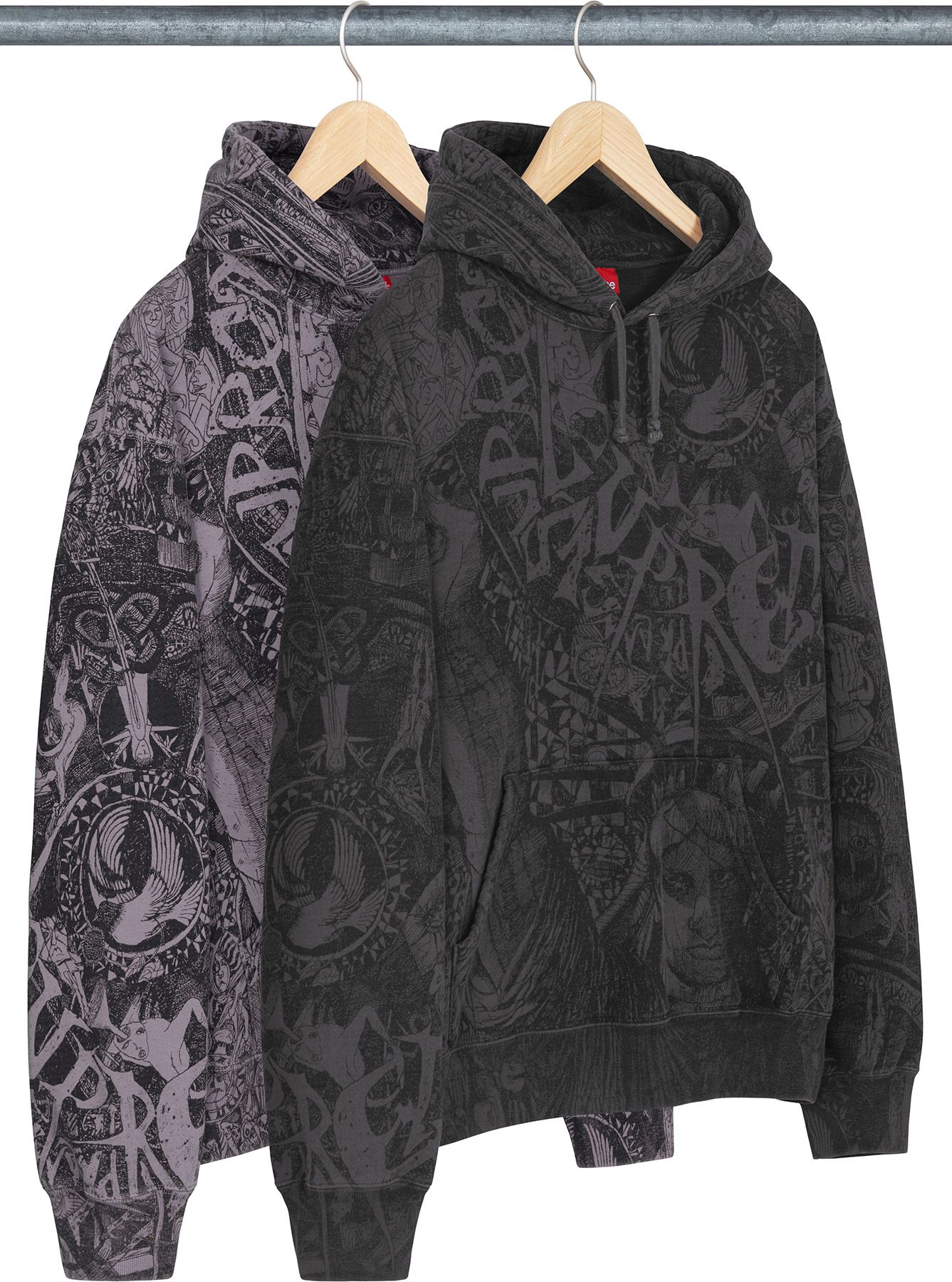 Supreme Liberty hoodie サイズM パープル Supreme Big Logo Jacquard Hooded Sweatshirt Purple Large Supreme