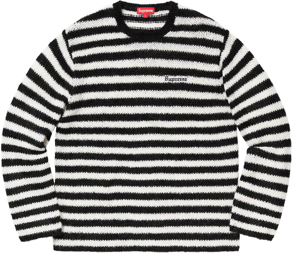 supreme 2019SS Rib Stripe Crewneck
