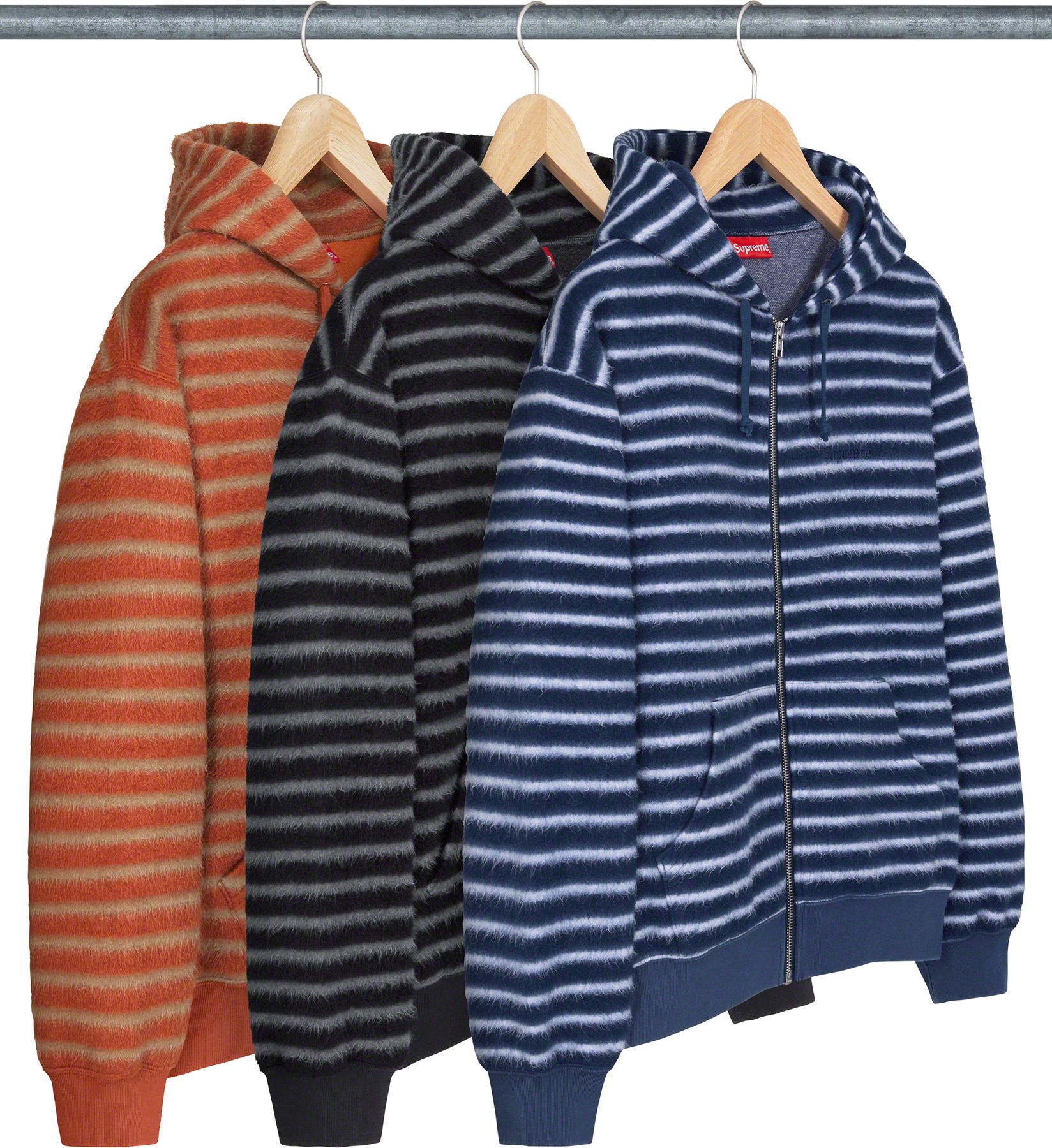 s*i様 Supreme Accent Brushed Zip Up Hoode Fall/Winter 2024 Preview – Supreme