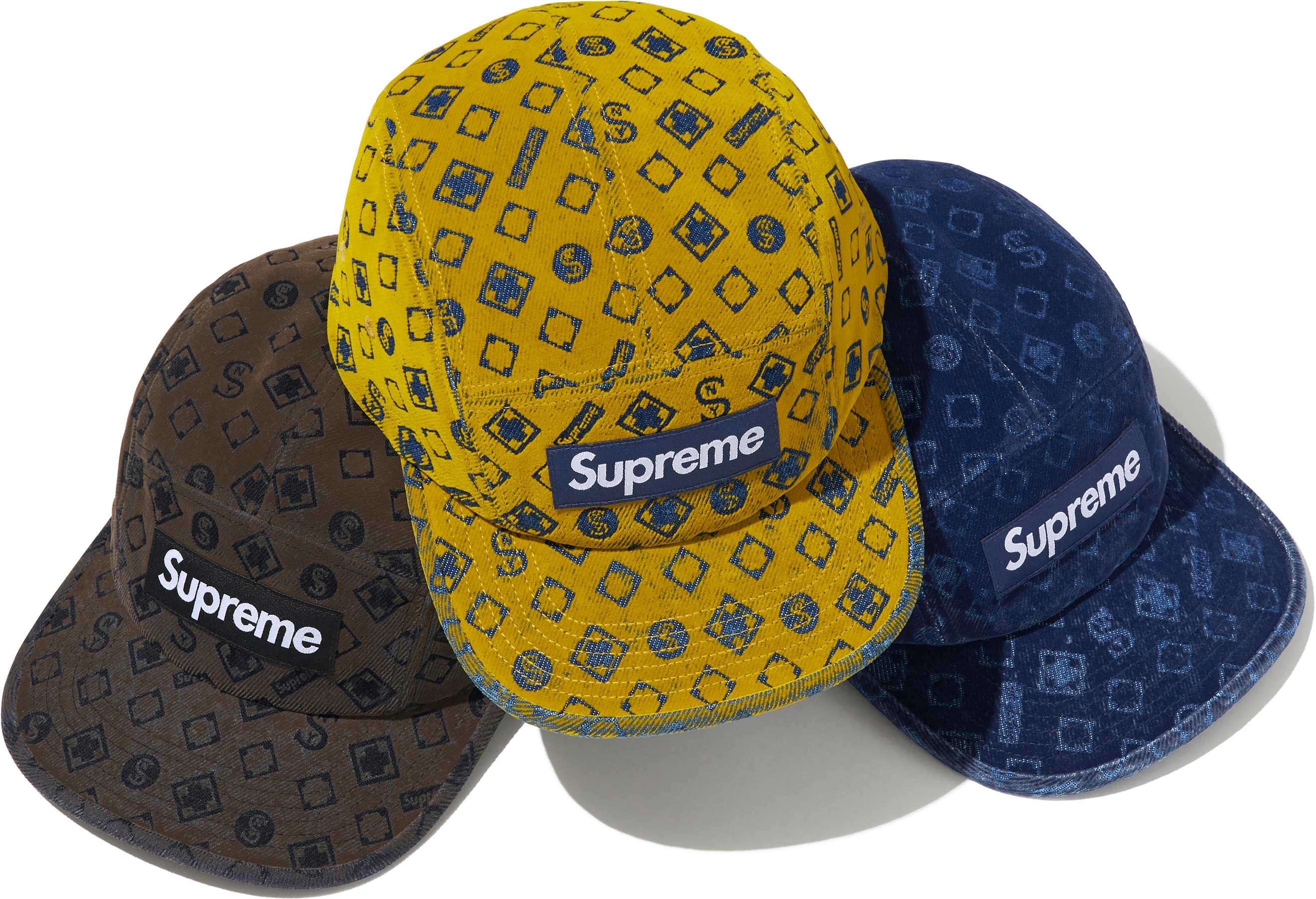 帽子 Supreme Flocked Denim Camp Cap Supreme Flocked Denim Camp Cap - Blue | In stock – WEAR43WAY