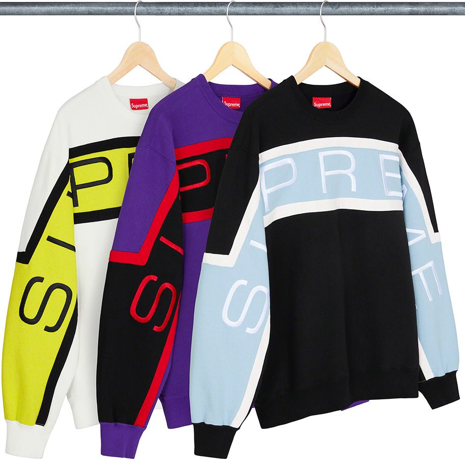 Supreme 21SS Paneled Crewneck スウェット Spring/Summer 2021 Preview – Supreme