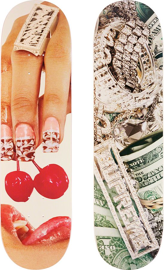 Supreme◆SUPREME CHERRIES 5-PANEL/タグ付/キャップ/--/コットン/ホワイト/総柄/メンズ