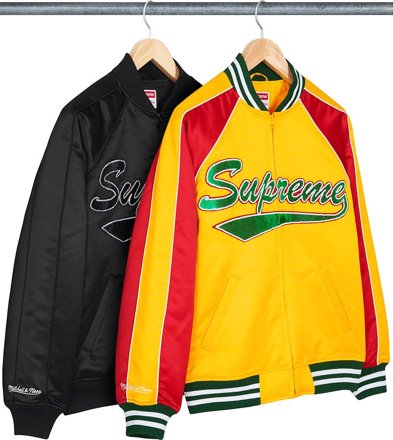 SUPREME/SUPREME Mitchell & Ness Sequin Logo Varsity Jacket?21FW/M/メンズアウター/Sランク/75【中古】 Fall/Winter 2021 Preview – Supreme