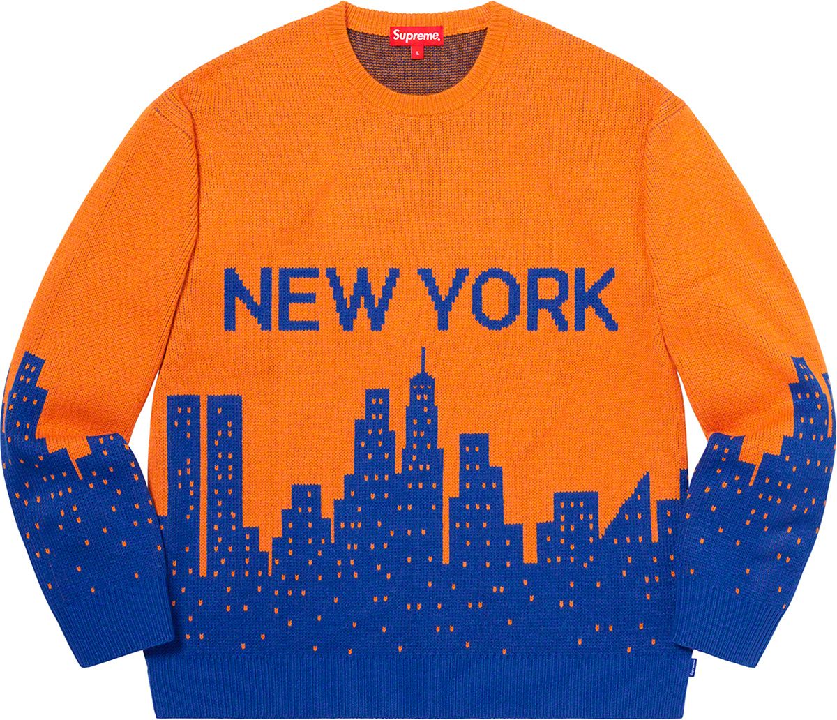 ニット/セーター supreme New York Sweater Supreme SS20 Week 1 New York Sweater City Pullover Knit Unisex