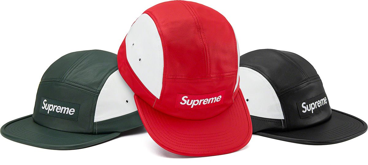 キャップ Supreme 2-Tone Leather Camp Cap Fall/Winter 2019 Preview – Supreme