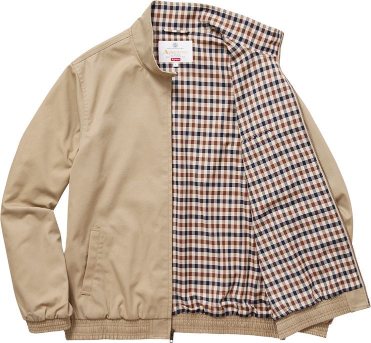 Supreme × Aquascutum 16FW Club Jacket S Supreme Aquascutum Waterproof Club Jacket Camel Men's - FW16 - US