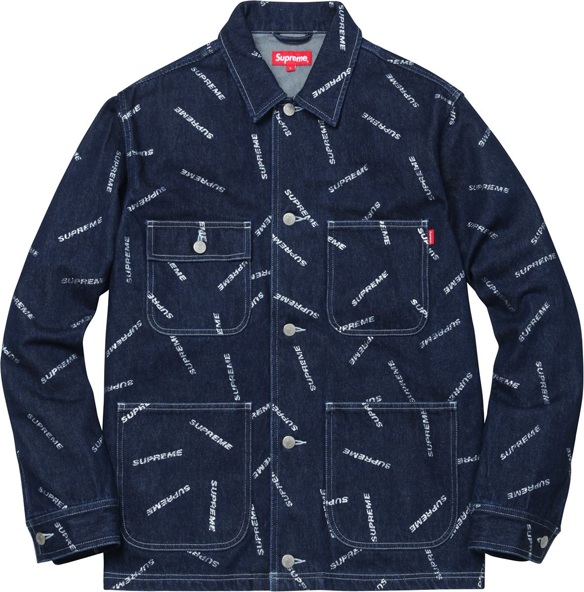 Gジャン/デニムジャケット supreme Denim Logo Chore Coat 2017ss Spring/Summer 2017 Preview – Supreme