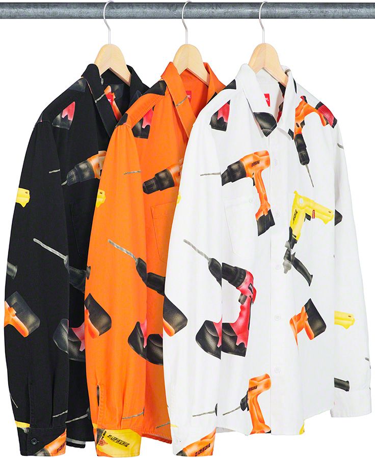 シャツ/ブラウス(長袖/七分) supreme drills work shirt Spring/Summer 2019 Preview – Supreme