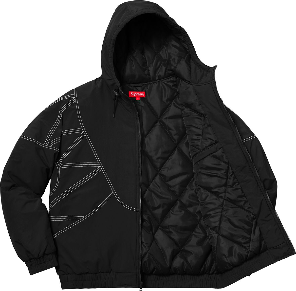 ジャケット・アウター supreme zigzag stitch puffy jacket Supreme Zig Zag Stitch Puffy Jacket Red Fall/Winter 2018
