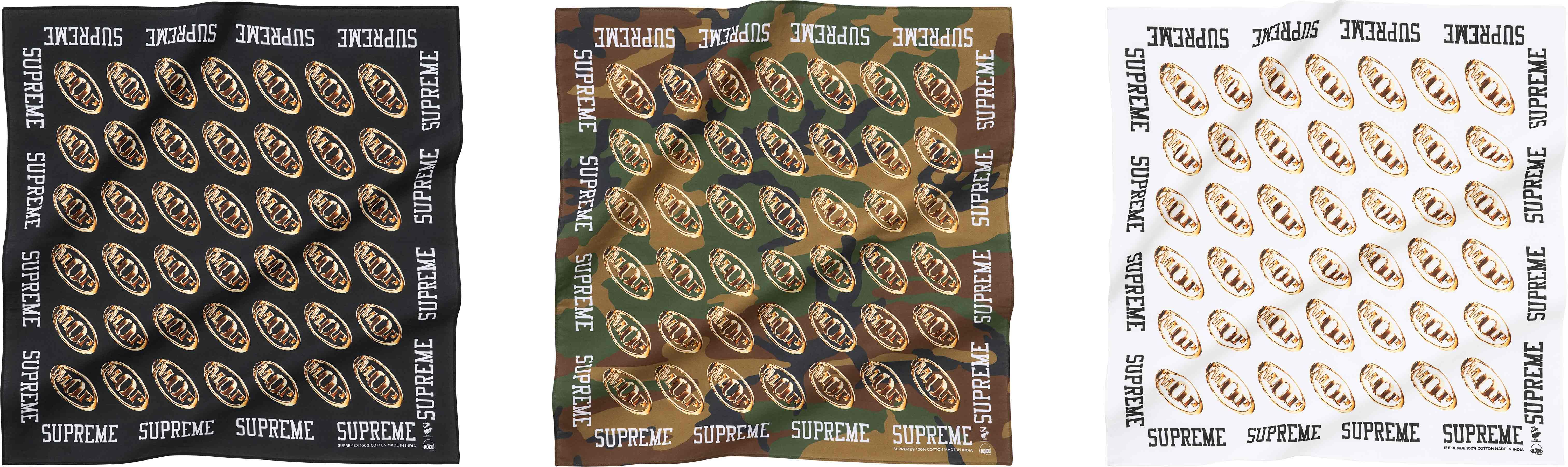 Supreme M.O.P. Bandana（エムオーピーバンダナ） BLACK 슈프림 x M.O.P. 반다나 블랙 - 24FW | Supreme | KREAM