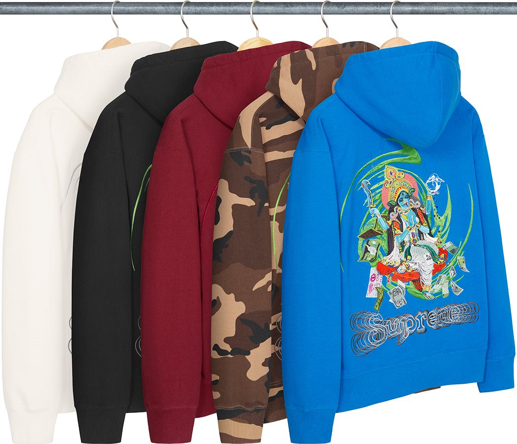 Supreme Lakshmi Zip Up パーカー 刺繍 Fall/Winter 2022 Preview – Supreme