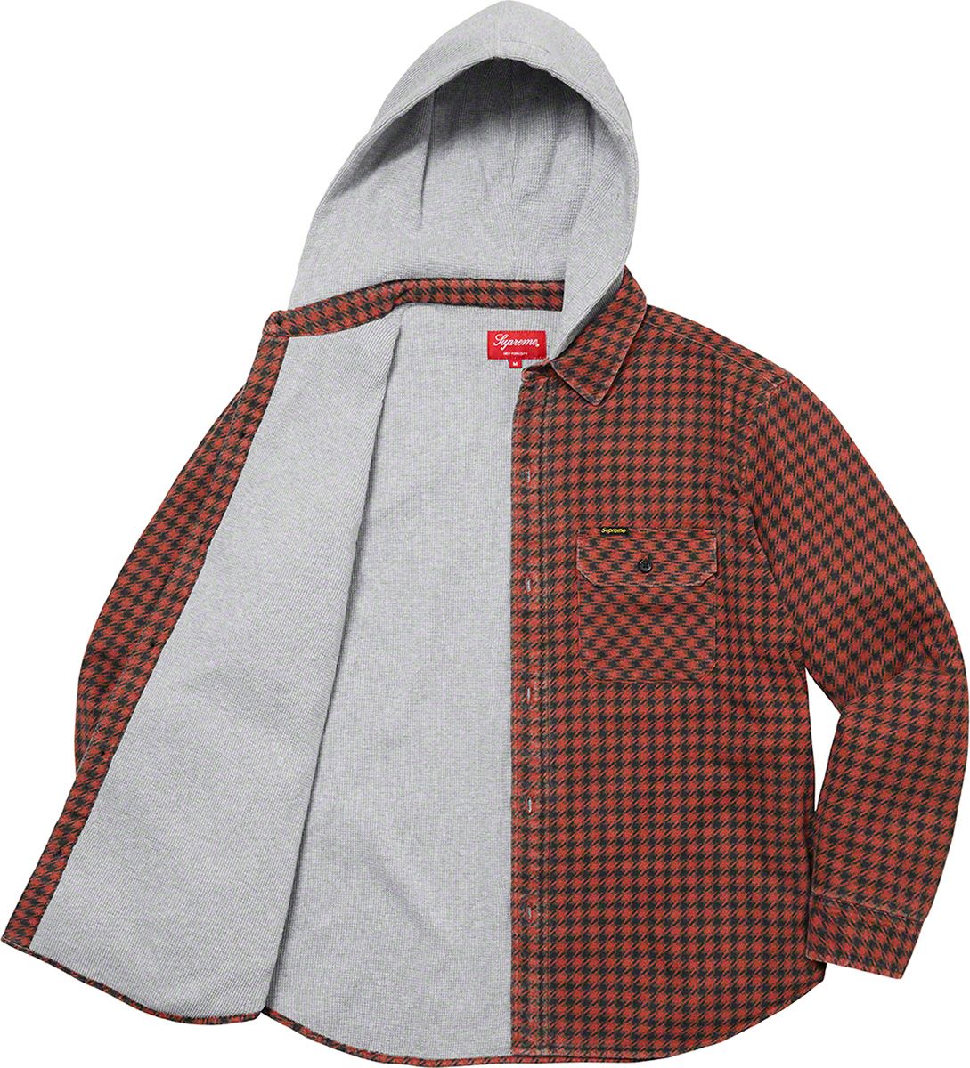 ジャケット・アウター Supreme Houndstooth Flannel Hooded Shirt Fall/Winter 2022 Preview – Supreme