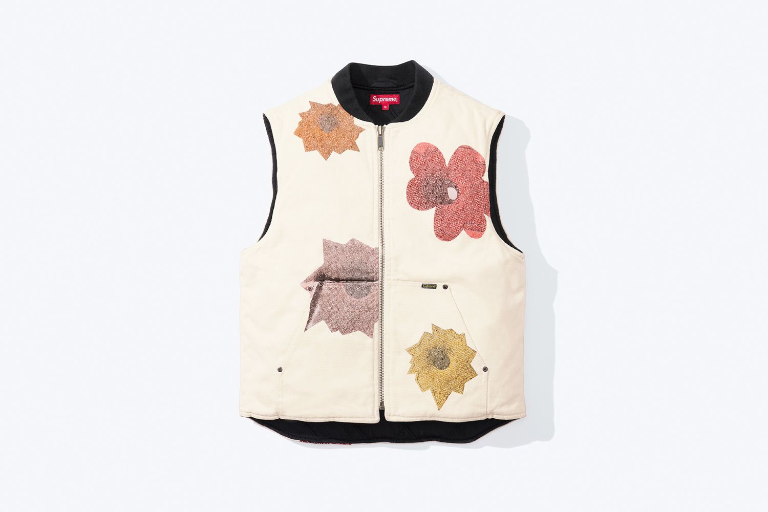 A*様 Supreme Nate Lowman Work Vest Indigo Supreme x Nate Lowman Bullet Flower Work Vest - LARGE (Spring
