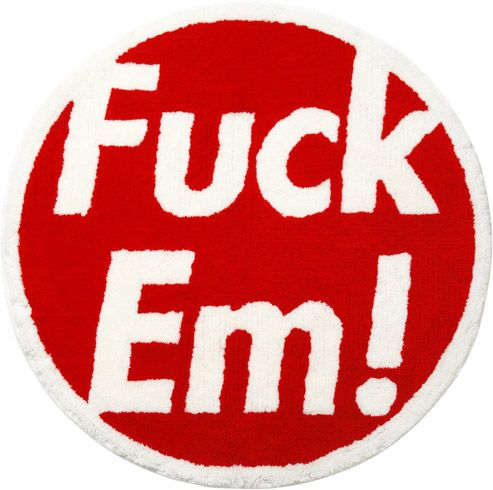 ラグ・カーペット Gallery1950 Supreme FUCK LUG Supreme Gallery 1950 F*ck Rug Available For Immediate Sale At