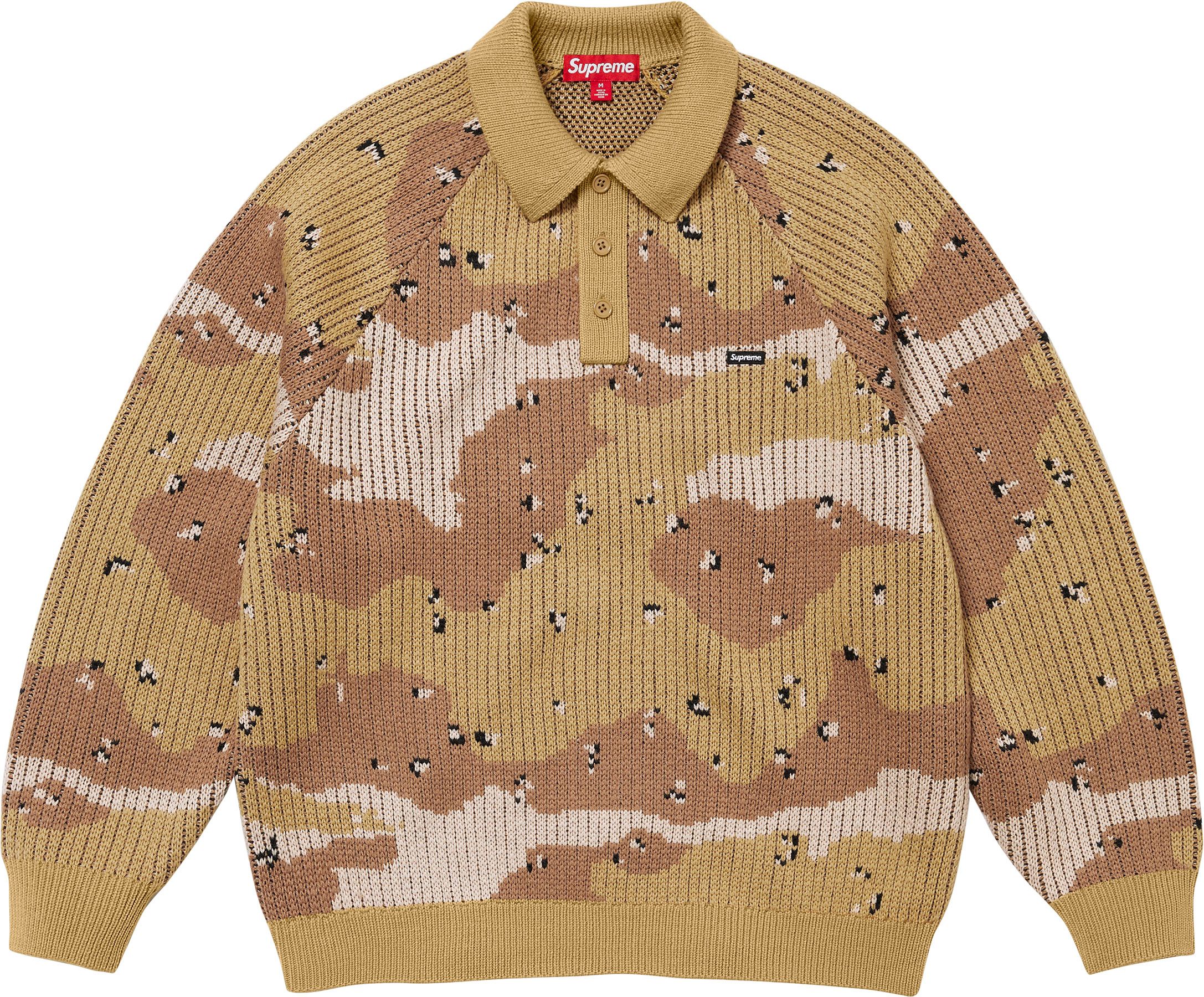 トップス Supreme Small Box Polo Sweater 23AW Supreme Small Box Polo Sweater Dark Brown Men's - FW23 - US