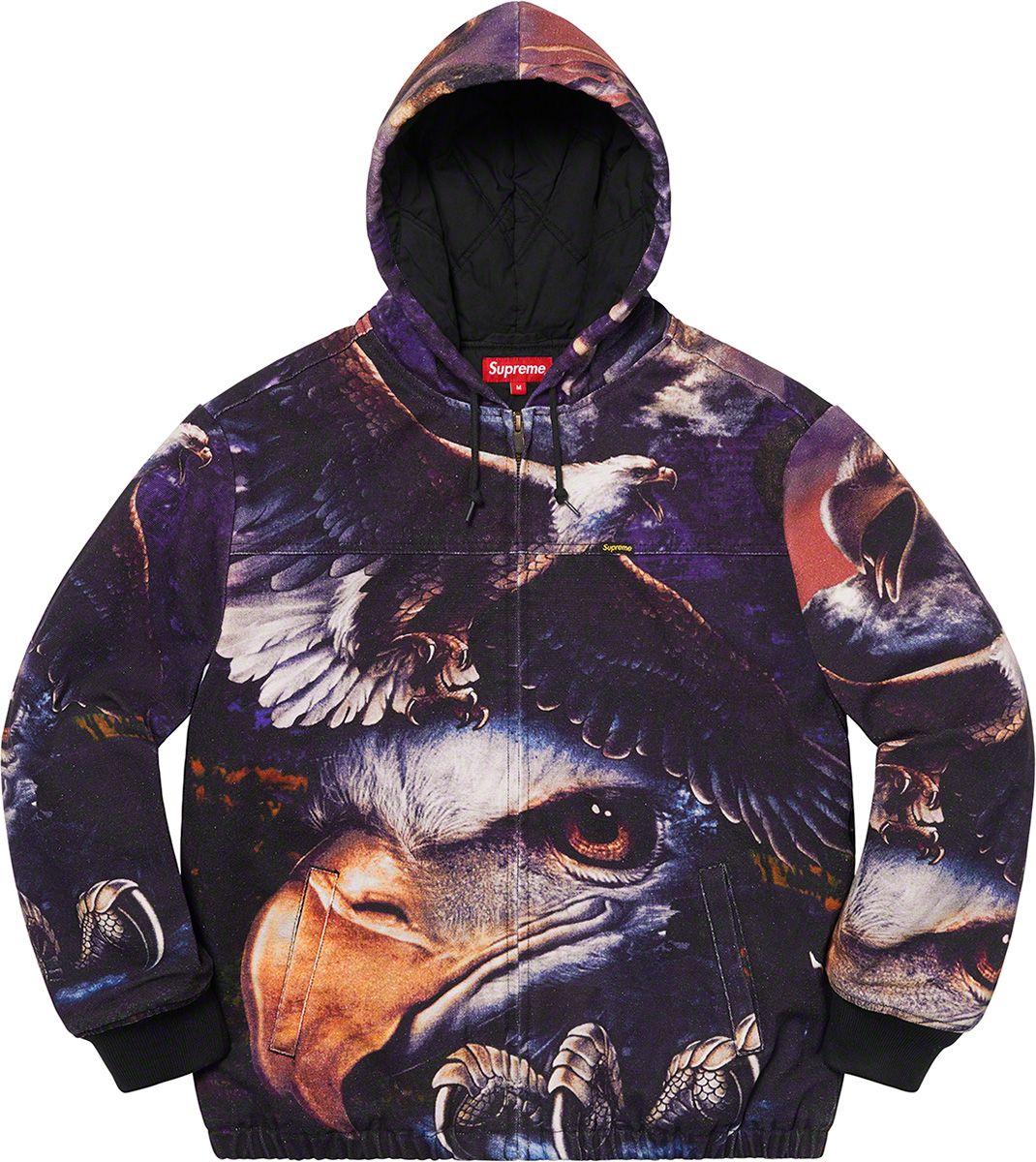 ジャケット・アウター Supreme Eagle Hooded Work Jacket 21SS Eagle Hooded Work Jacket - spring/summer 2021 - Supreme