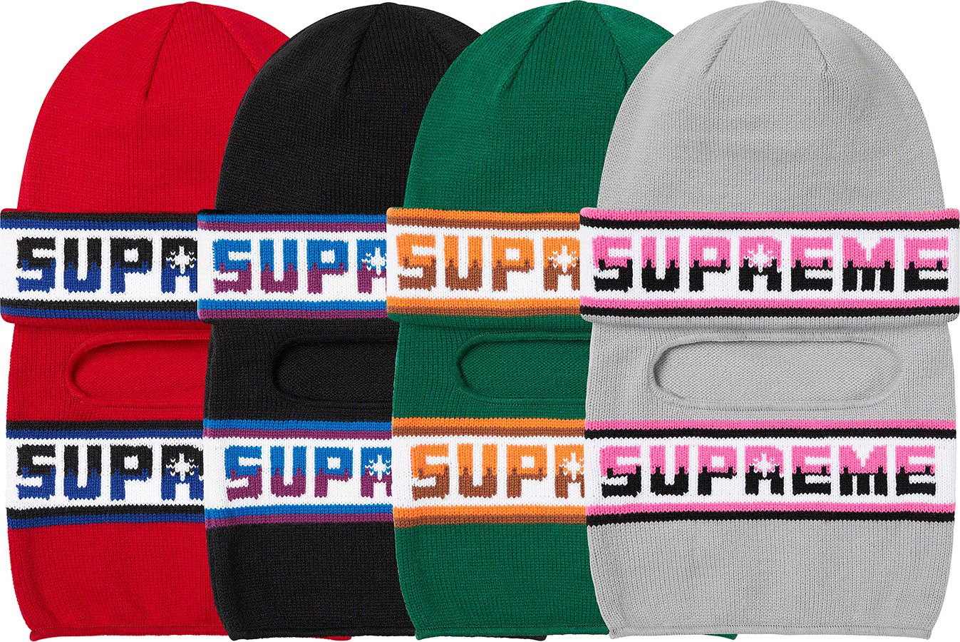 美品 supreme facemask beanie シュプリーム 覆面 マスク Supreme Facemask Beanie Red | eBay