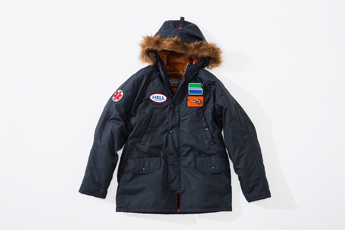 SUPREME × Hysteric Glamour N-3B サイズS Supreme x HYSTERIC GLAMOUR N-3B Parka 