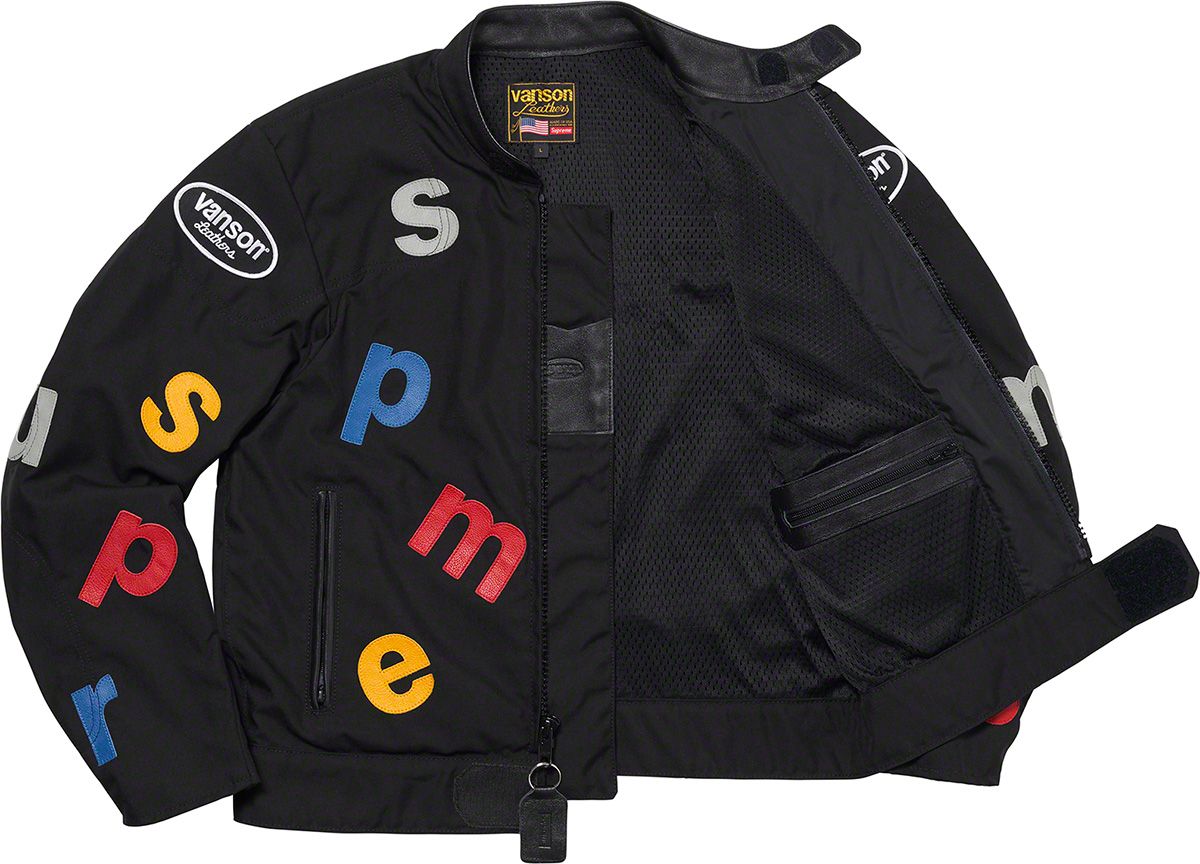 ライダースジャケット Supreme Vanson Leathers Letters Cordura Spring/Summer 2020 Preview – Supreme