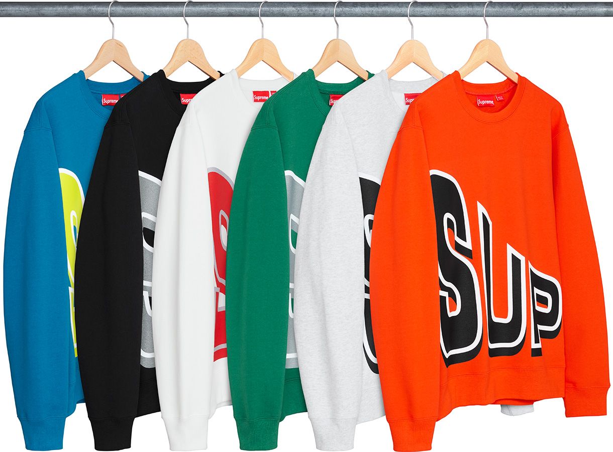 【中古】希少色 オレンジ supreme side arc crewneck Spring/Summer 2018 Preview – Supreme