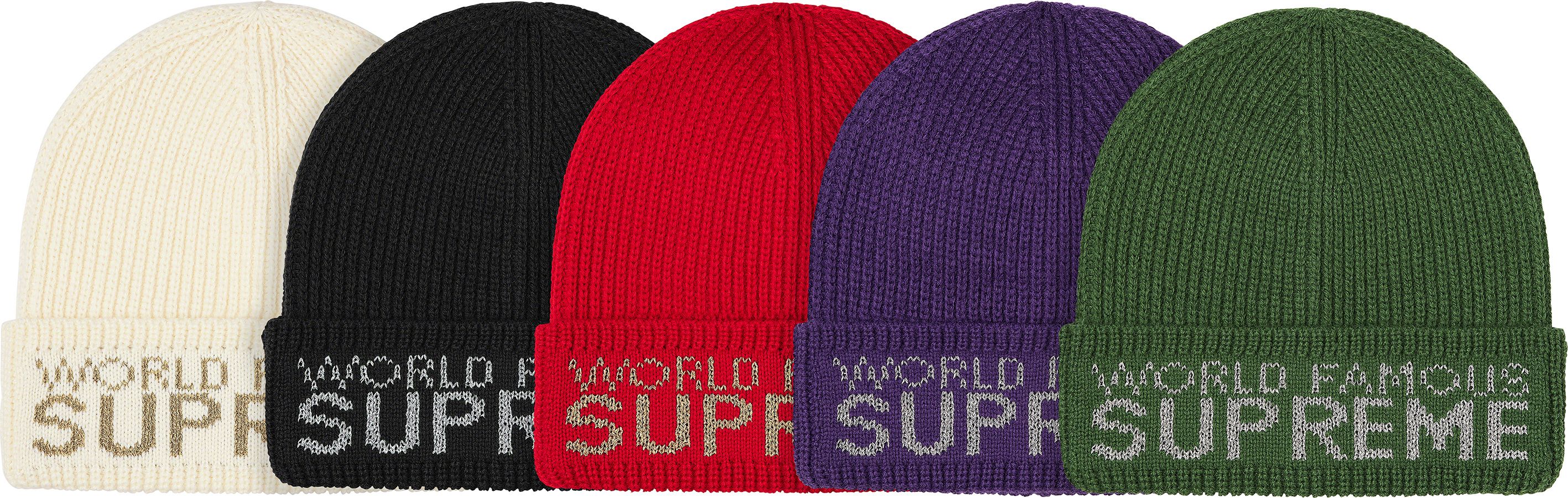 帽子 supreme WORLD FAMOUS beanie Supreme x New Era Box Logo - World Famous Beanie FW22 (FW22BN10