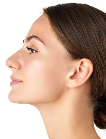 Profile view of woman