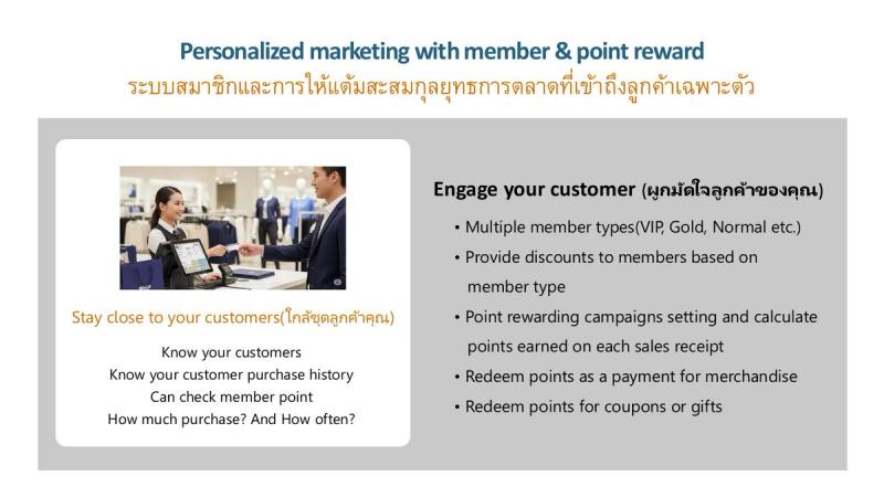 สมาชิกและสะสมแต้ม (CRM)