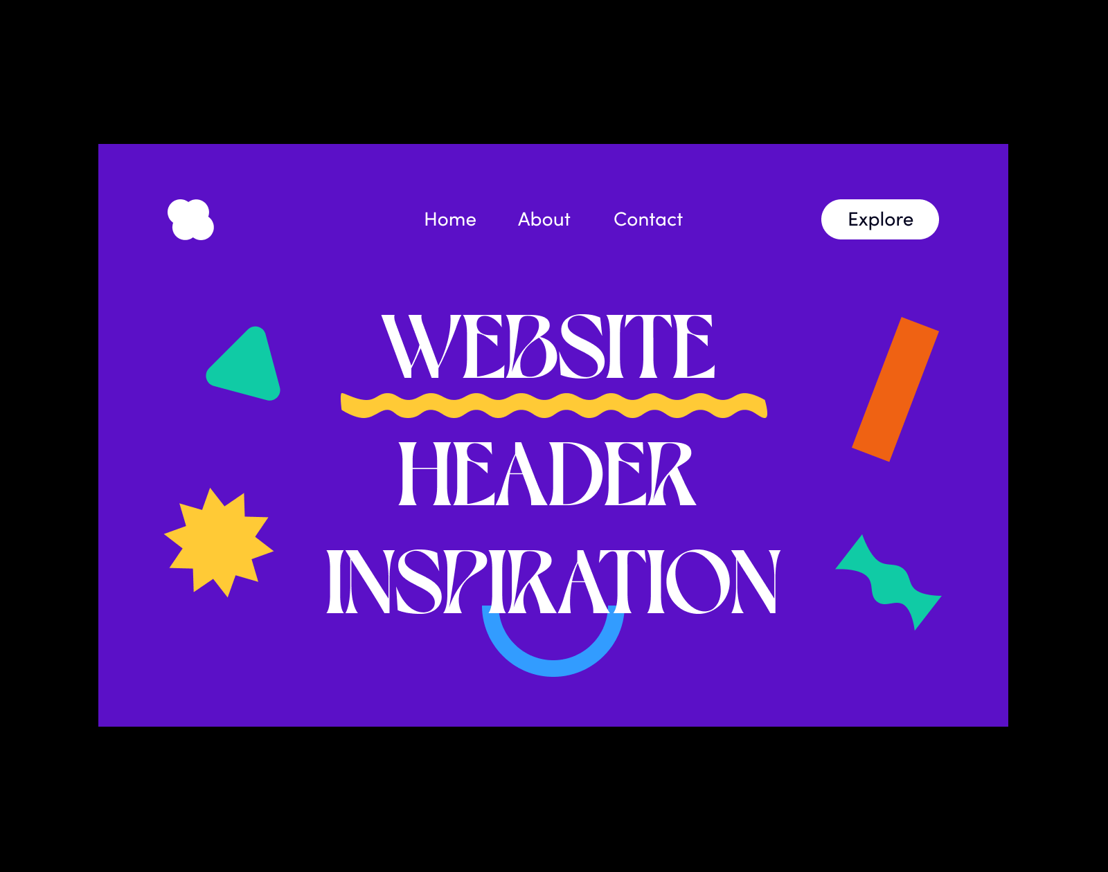 Website header design