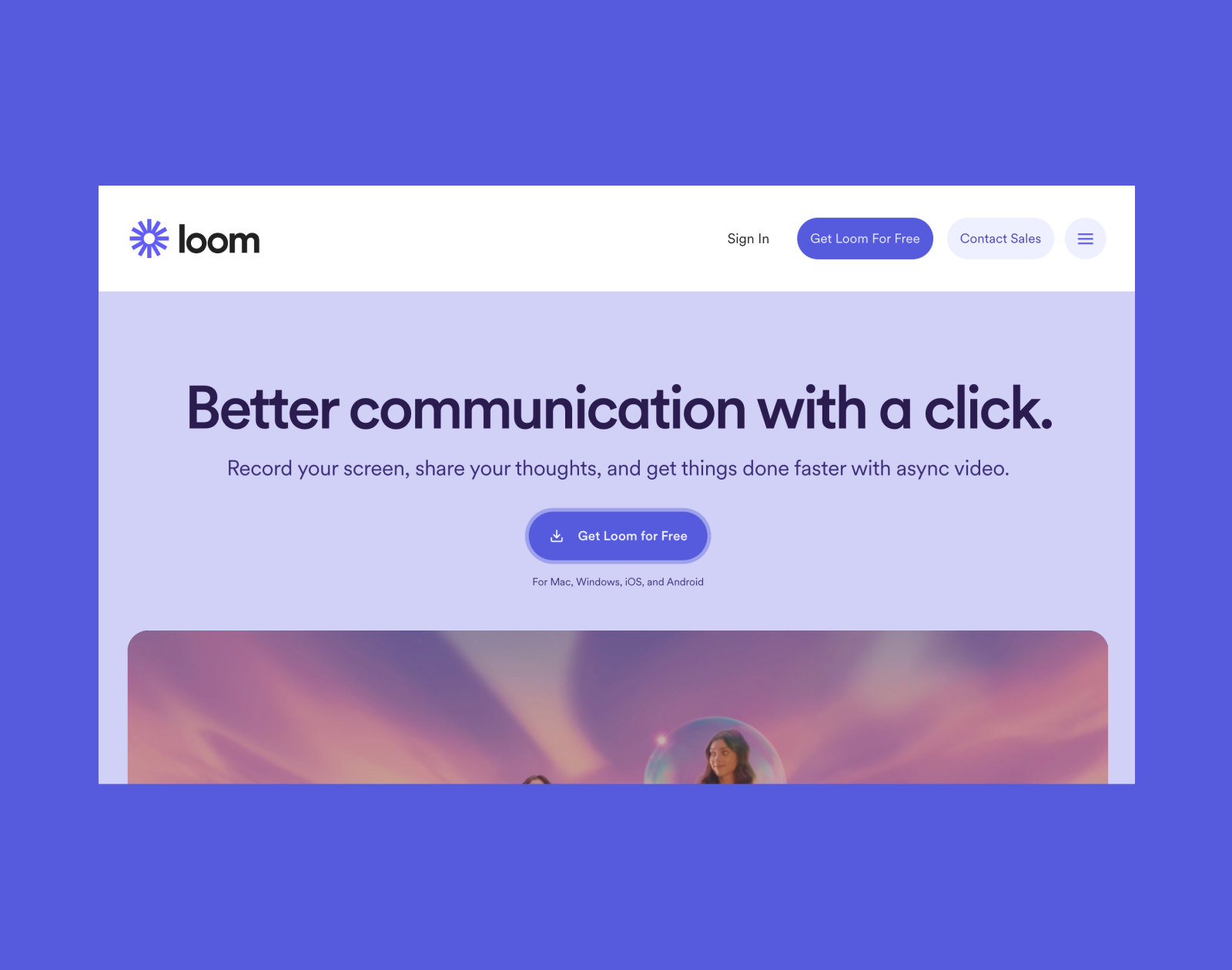 Loom: async video messaging for Work