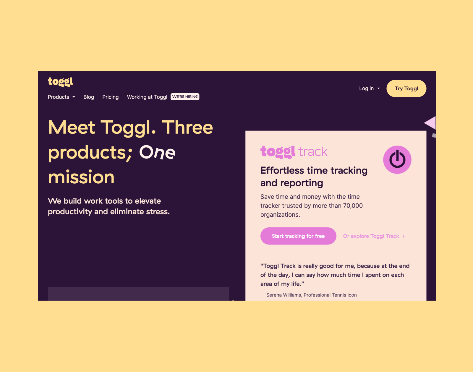 Toggl Track takes the stress out of time tracking, project-planning, and hiring