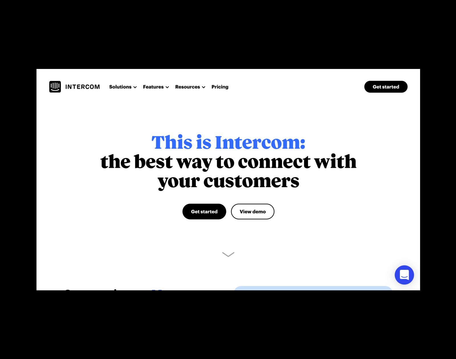 Intercom is a platform that includes web chat, tech support, and mail automation