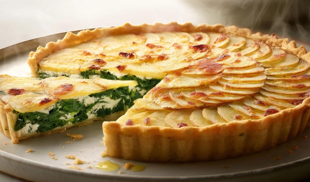 Quiche de Espinacas y Queso 2026: Arquitectura en base de Papa